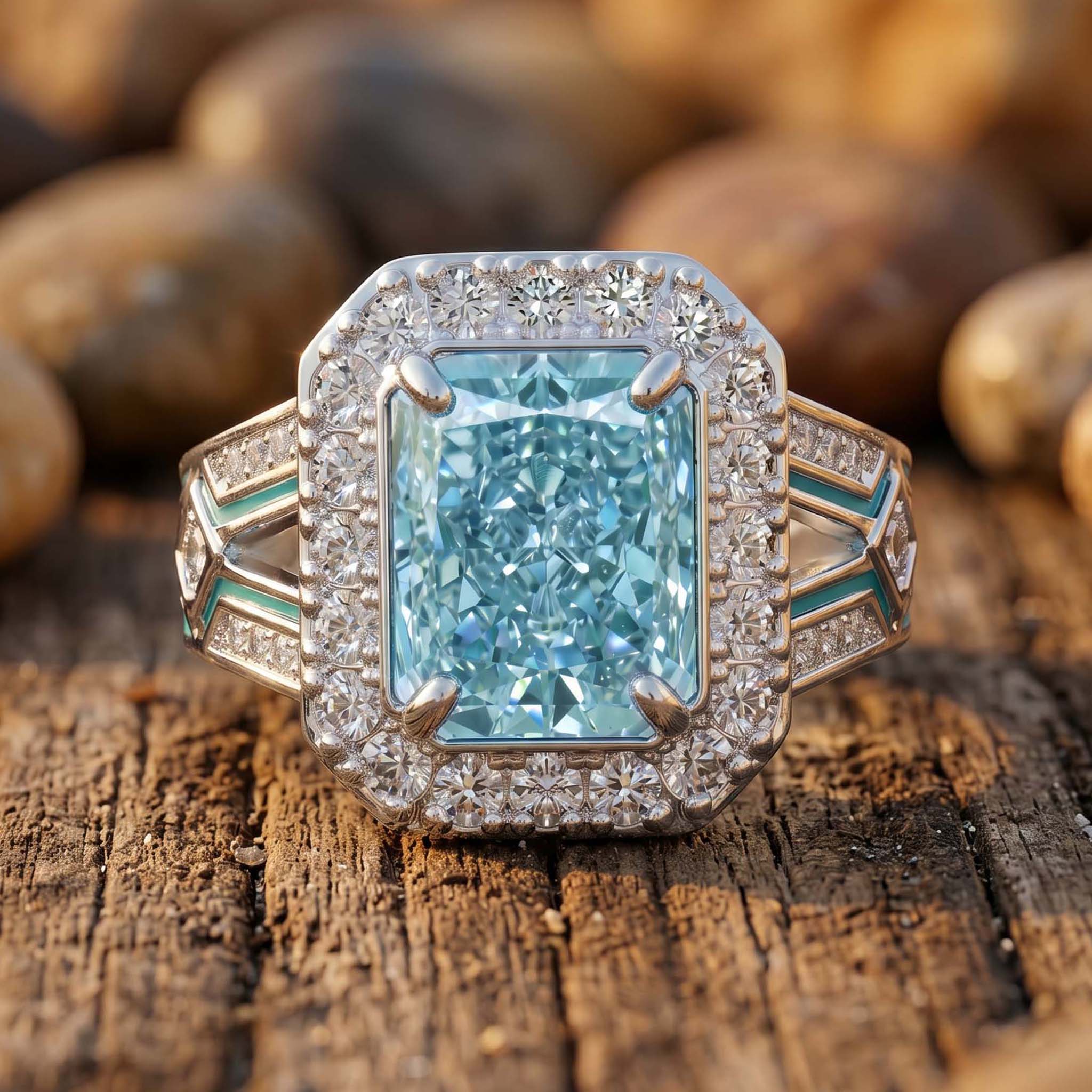 Aquamarine Rings